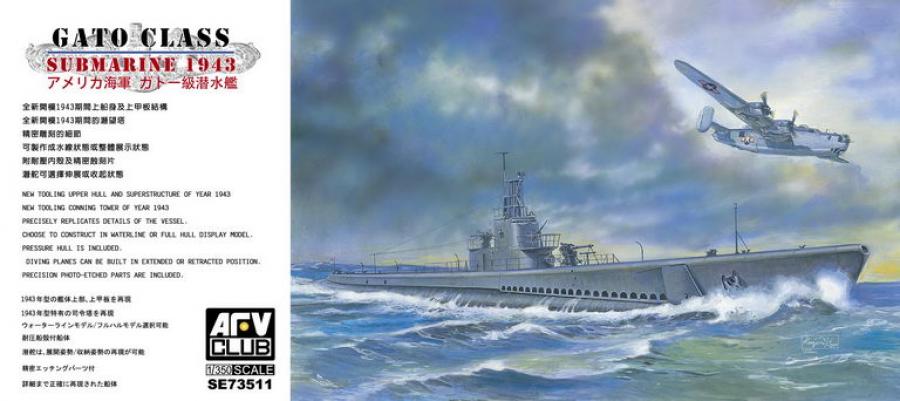 1:350 Gato Class Submarine 1943