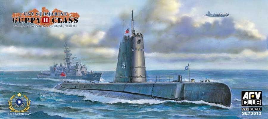1:350 USN GUPPY II CLASS SUBMARINE