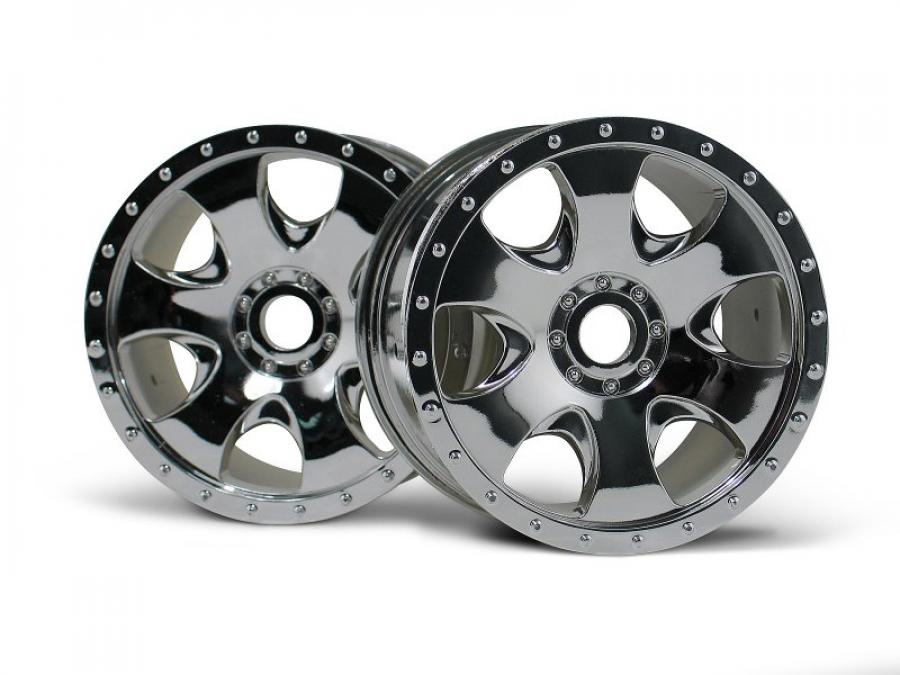 HPI Racing  Warlock Wheel Chrome (83X56mm/2Pcs) 3192