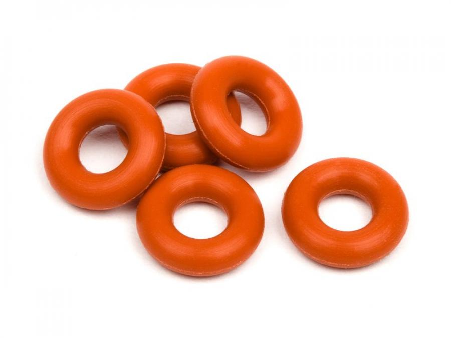 HPI Racing  Silicon O-Ring P-3 (Red) (5 Pcs) 6819