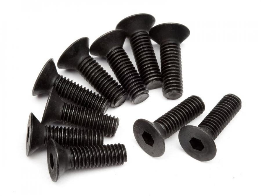 HPI Racing  FLAT HEAD SCREW M3X10MM(HEX SOCKET/10PCS) Z083