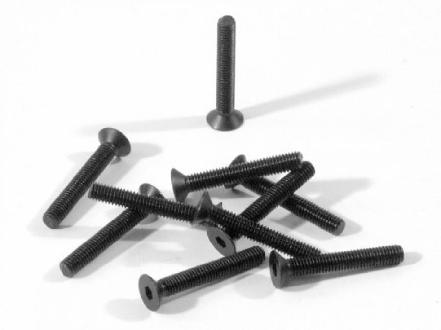 HPI Racing  Flat Head Screw M3X20mm (Hex Socket/10Pcs) Z087