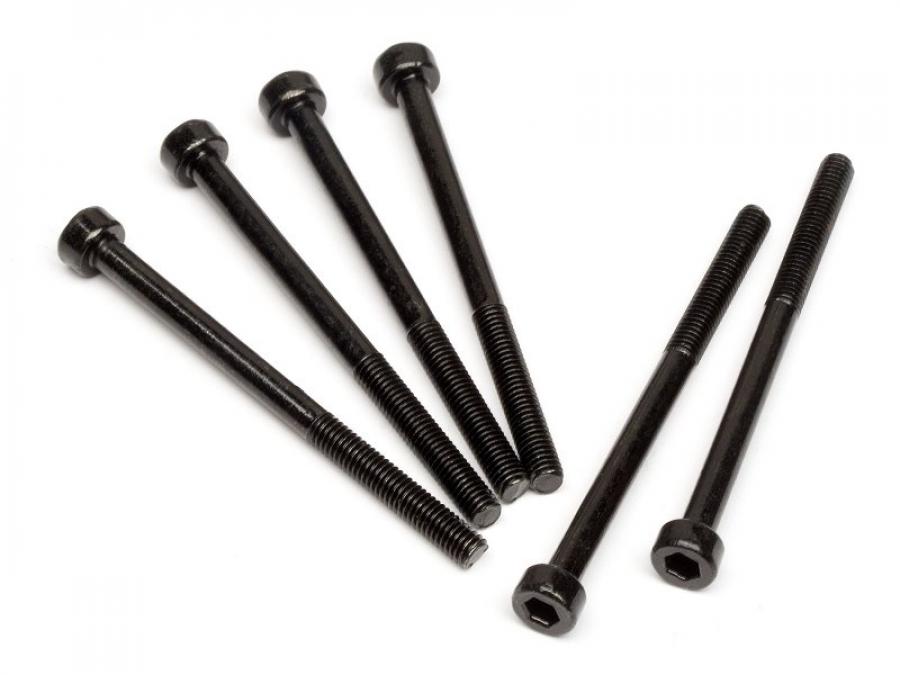 CAP HEAD SCREW M3X42MM (BLACK/6PCS)