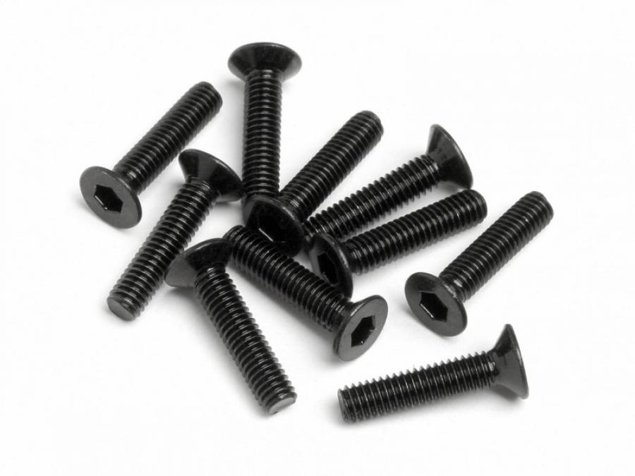 HPI Racing  FLAT HEAD SCREW M2.5x12mm (HexSocket/10pcs) Z449