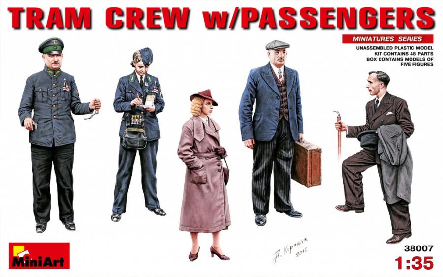 1:35 Tram Crew with Passengers