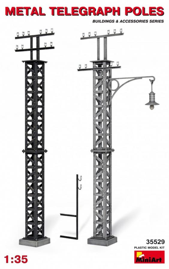 1:35 METAL TELEGRAPH POLES