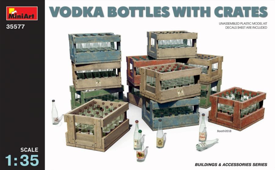 1:35 Vodka Bottles with Crates