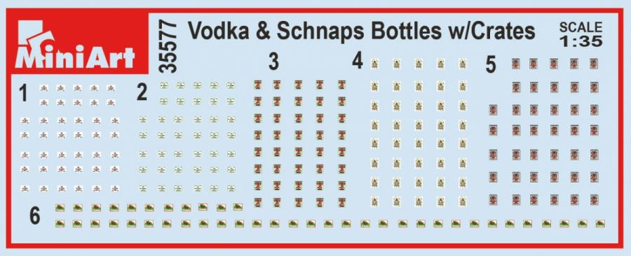 1:35 Vodka Bottles with Crates