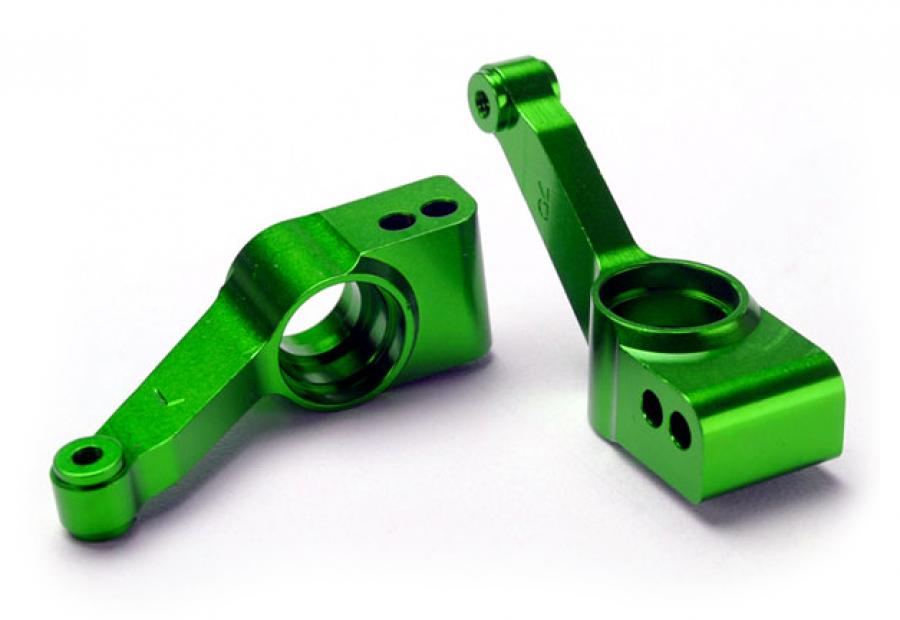 Traxxas Carriers, Stub Axle Rear Aluminium Green (2) TRX1952G