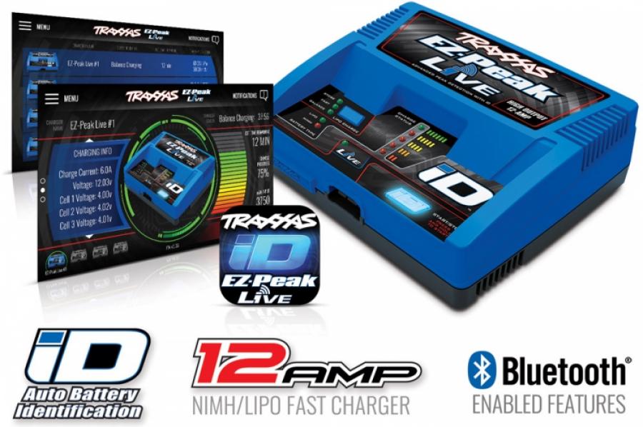 Traxxas EZ-Peak Live 12A NiMH/LiPo Laddare Auto ID TRX2971GX