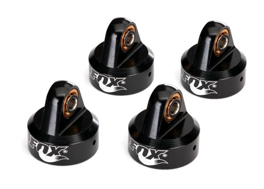 Traxxas Shock Caps Alu Black Fox GTR (4) TRX8456