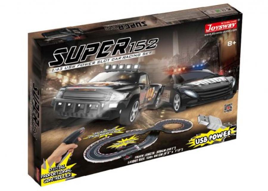 Slot Racing Track 152 Scale 1/43 USB 308cm