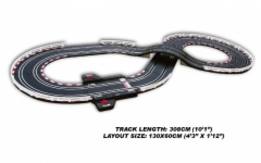 Slot Racing Track 152 Scale 1/43 USB 308cm