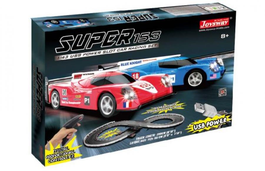 Slot Racing Track 153 Scale 1/43 USB 268cm