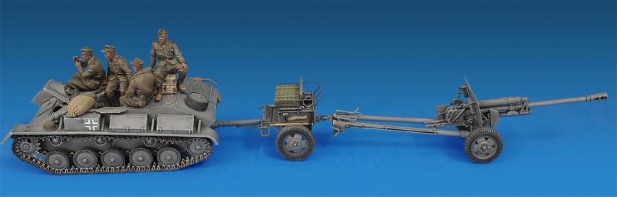 1:35 German T-70+76,2mm FK 288 with crew