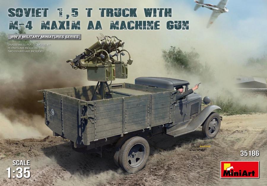 1:35 Soviet 1,5t Truck w/M-4 Maxim AA