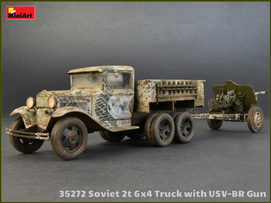 1:35 2t 6x4 Truck with 76mm USV-BR Gun