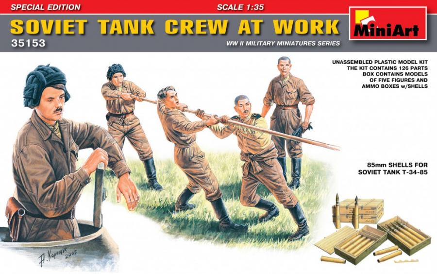 1:35 Soviet Tank Crew at Work Special Ed