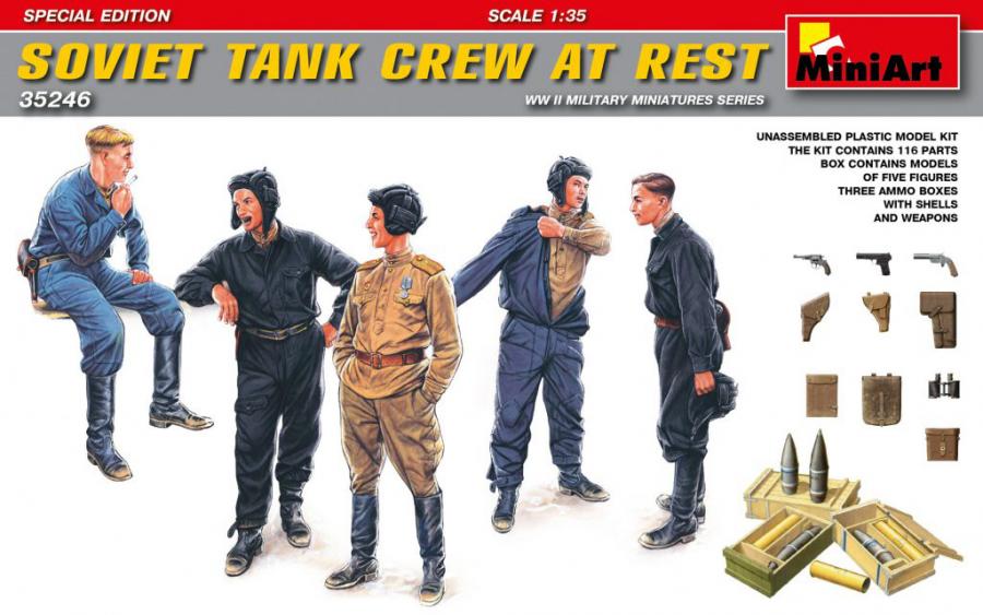 1:35 Soviet Tank Crew at Rest