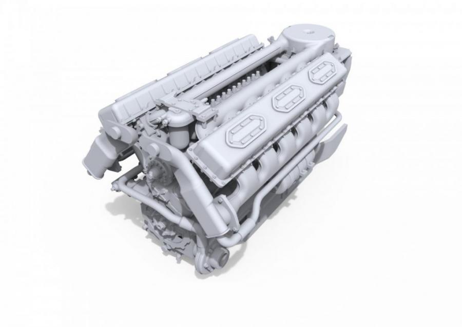 1:35 V-54 Engine