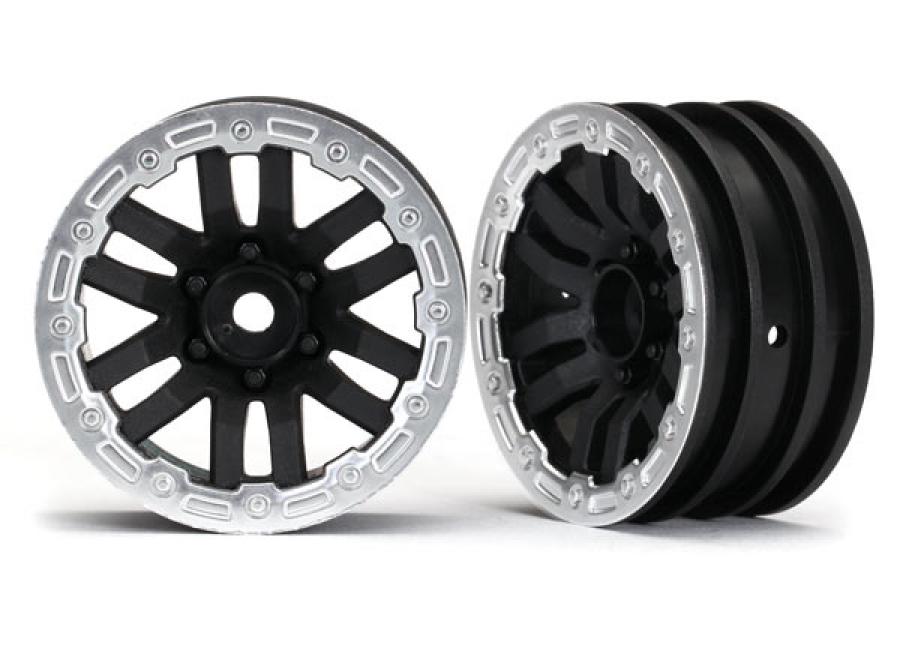 Traxxas Wheels TRX-4 Black-Satin 1.9" (2) TRX8271X