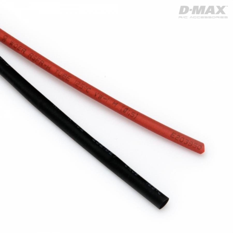 Heat Shrink Tube Red & Black D1.5/W2.5mm x 1m