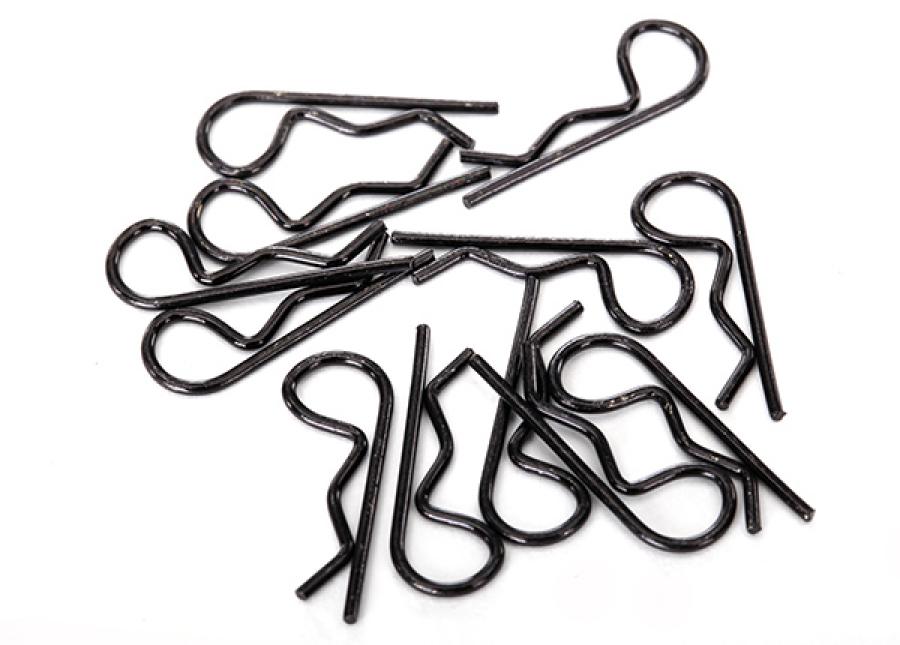 Traxxas Body Clips Standard Black (12) TRX1834A
