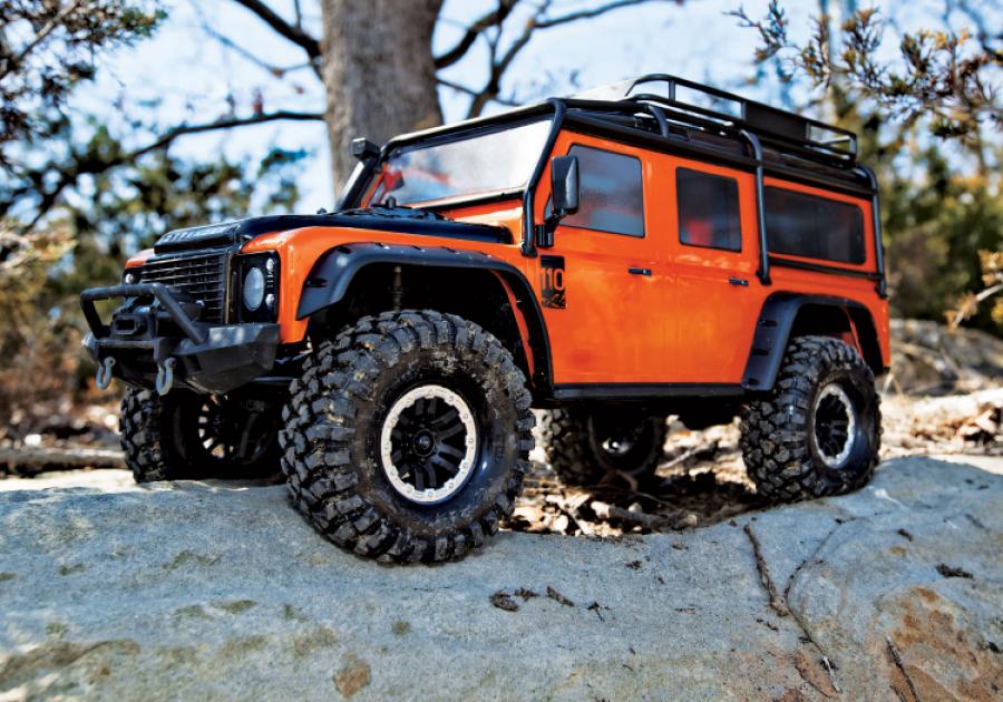 Traxxas Body Land Rover Defender Orange Complete TRX8011A