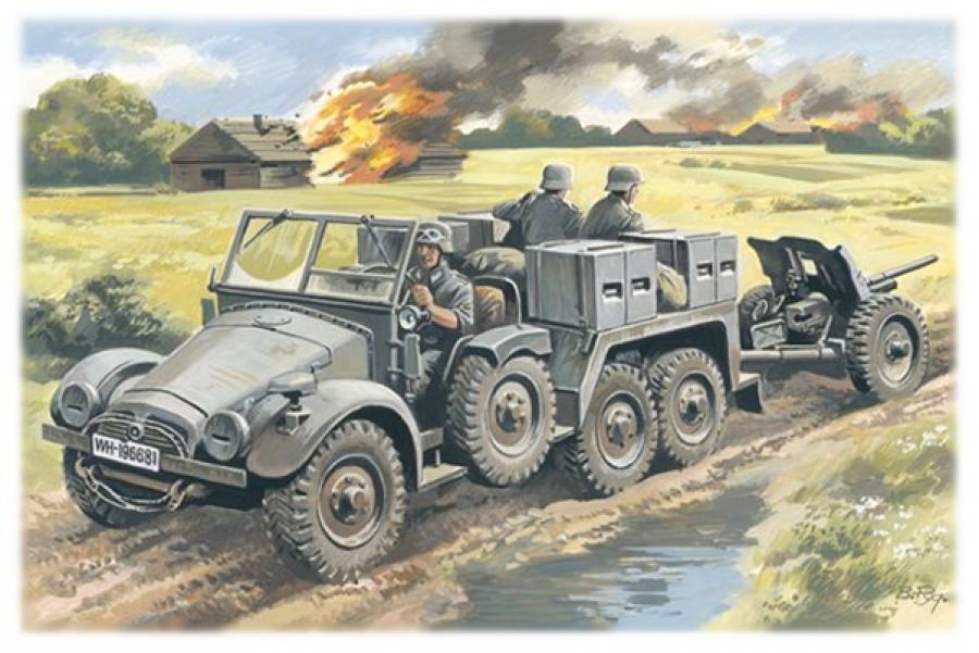 1:72 Krupp L2H143 Kfz. 69 with Pak 36 Gun