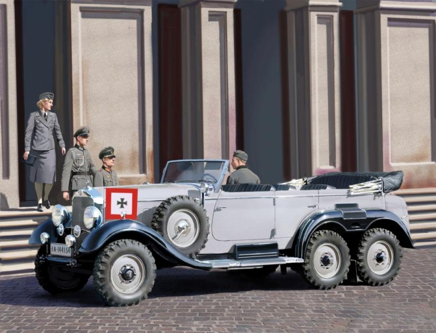 1:35 G4 (1939), German Car With Passengers