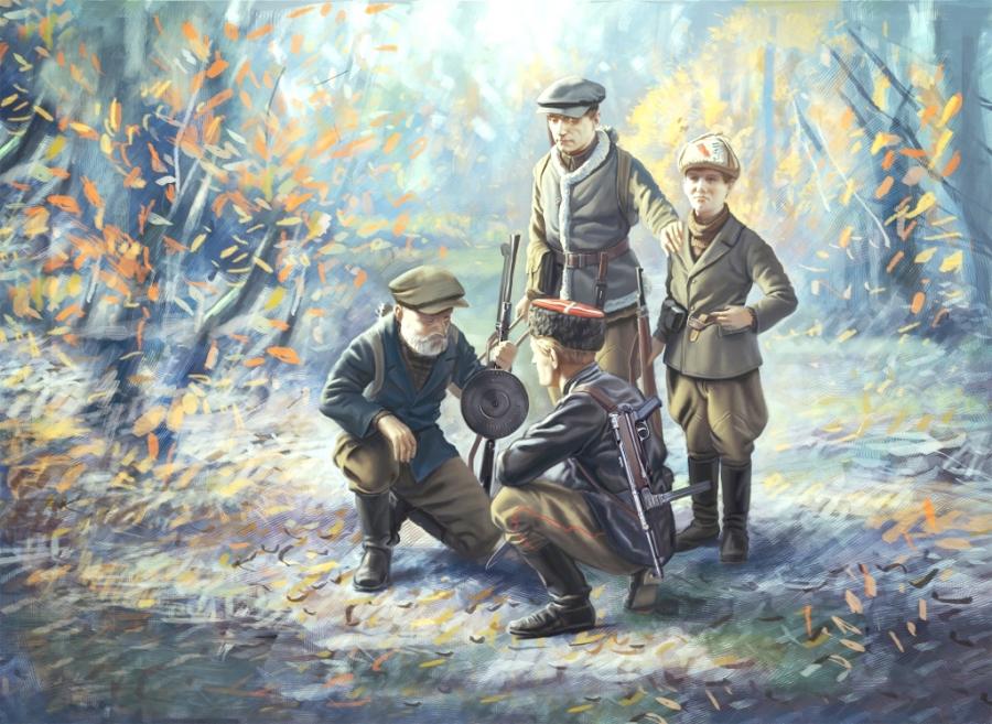 1:35 WWII Soviet Partisans (4 figures)