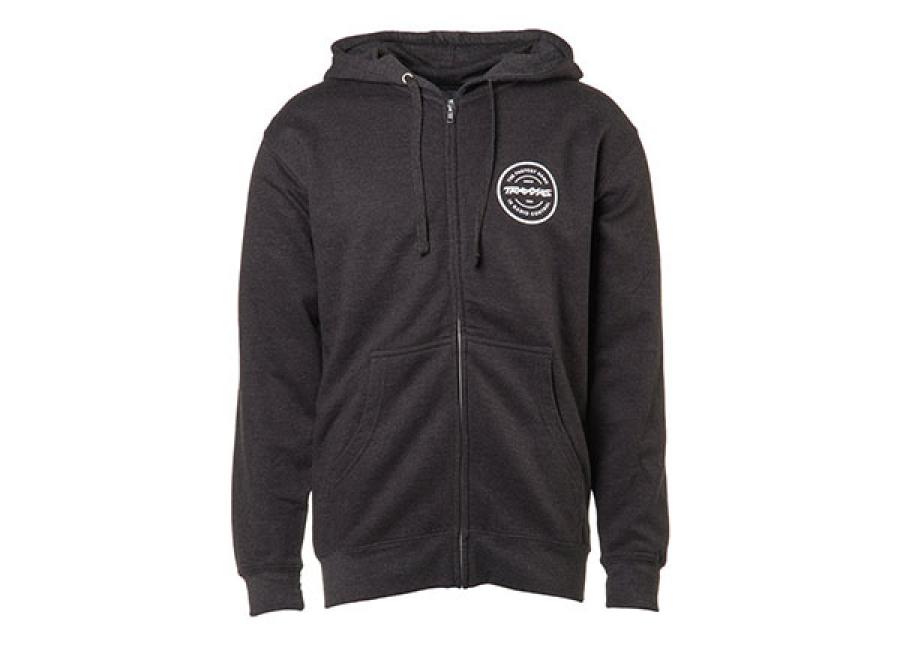 Traxxas Hoodie with Zipper Black Traxxas-logo M TRX1390-M