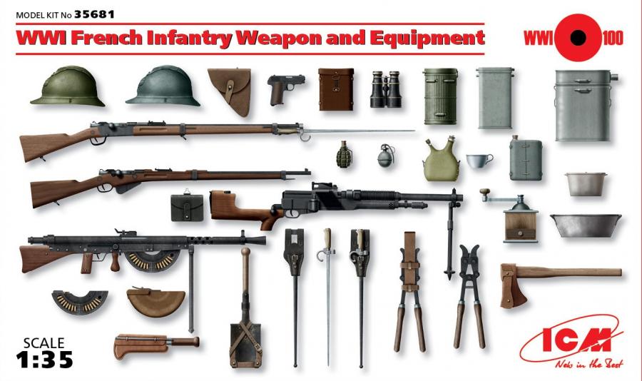 1:35 WWI French Weapons & Equipment