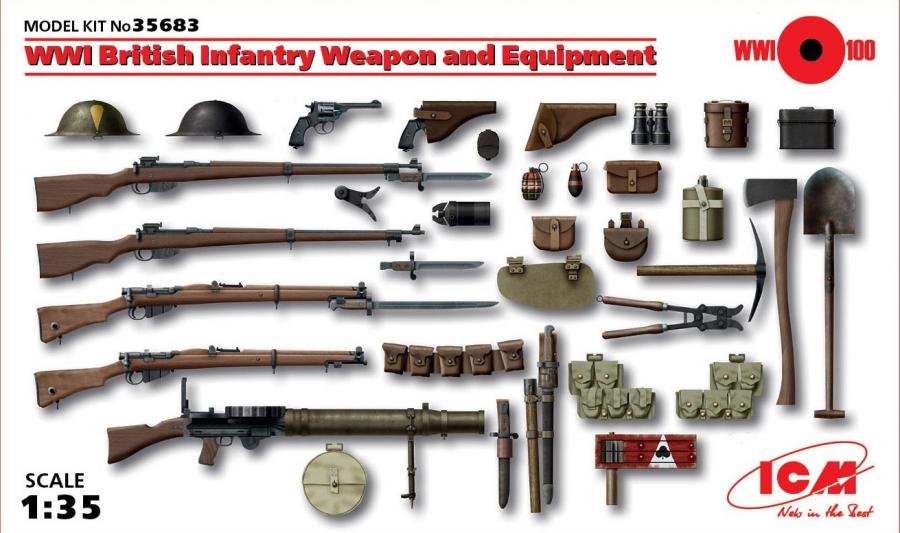 1:35 WWI British Weapons & Equipment