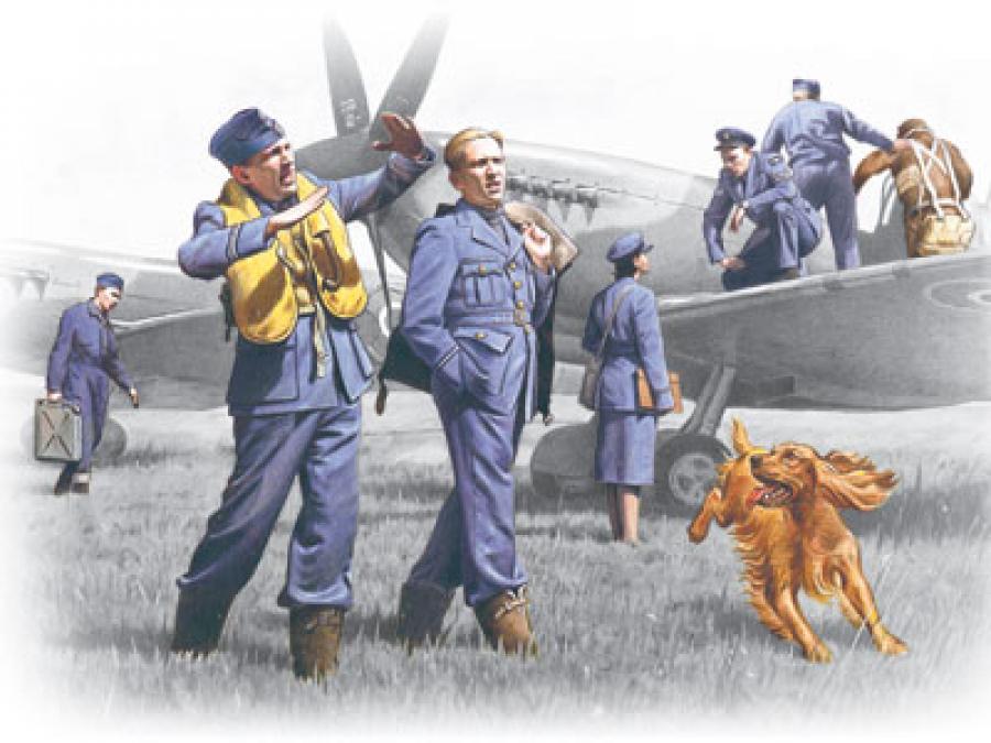 1:48 RAF Pilots and Ground Personnel (1939-1945)