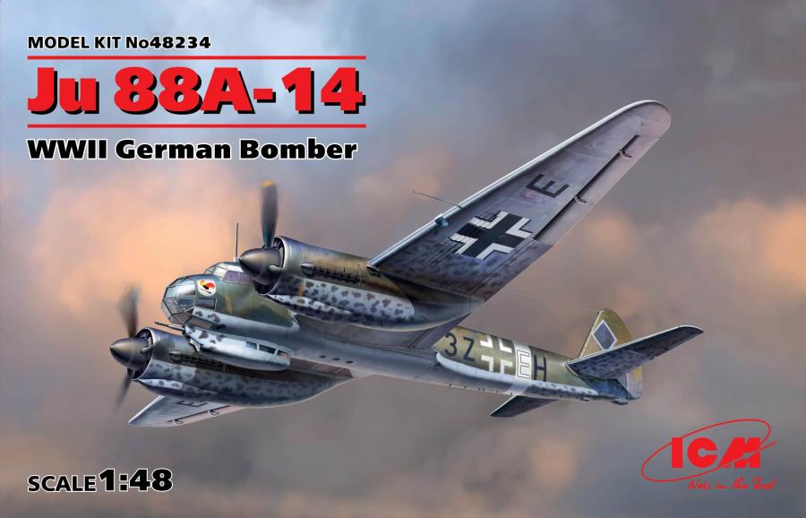 ICM 1:48 Ju 88A-14, WWII German Bomber