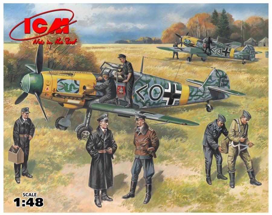 ICM 1:48 Bf 109F-2 with German Pilots & crew