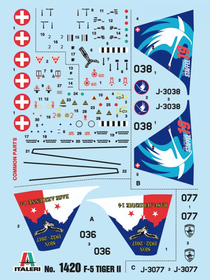 Italeri 1:72 F-5E SWISS AIR FORCE