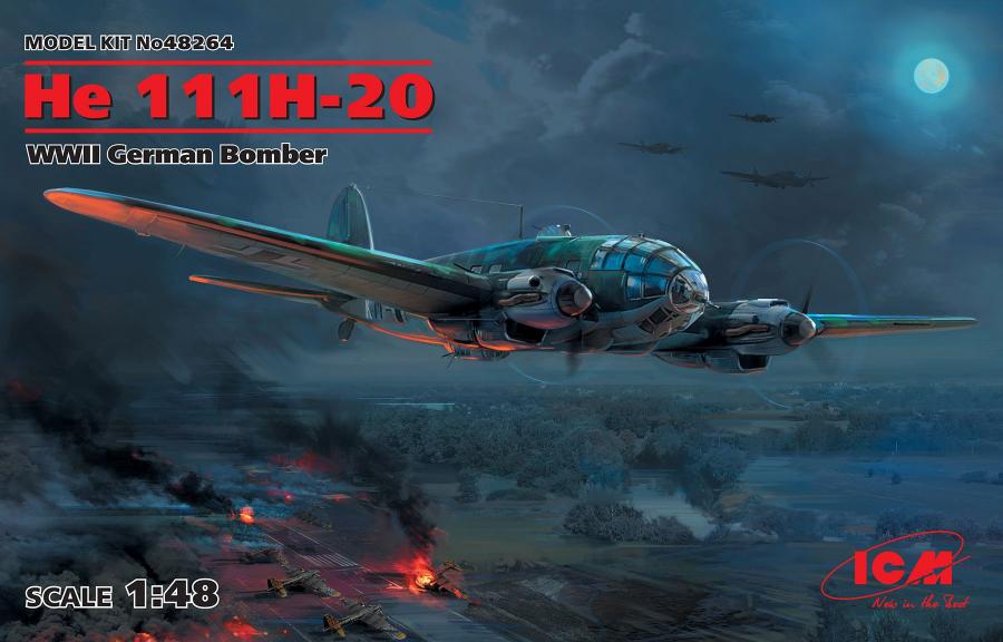 ICM 1:48 He 111H-20, WWII German Bomber