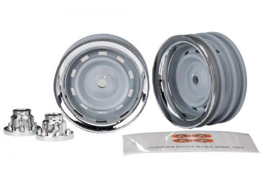 Traxxas Wheels Chrome 1.9" + Center Caps (for Stub Axle #8225A) TRX8165