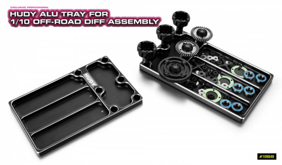 Hudy Alu Tray for 1/10 Off-road Diff Assembly 109840