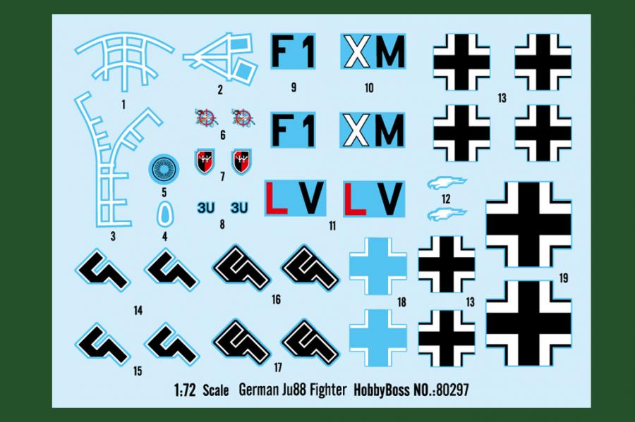 1:72 German Ju88 Fighter
