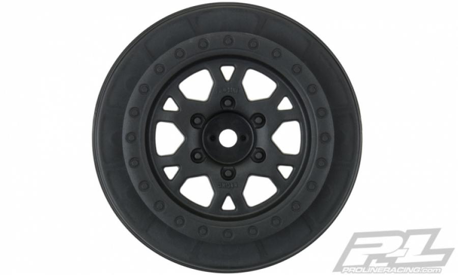 Impulse 2.2"/3.0" Black Front Wheels (2)