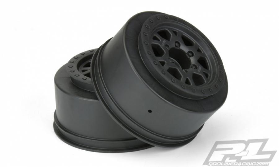 Impulse 2.2"/3.0" Black Front Wheels (2)