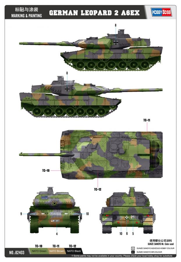 1:35 German  Leopard  2  A6EX  tank