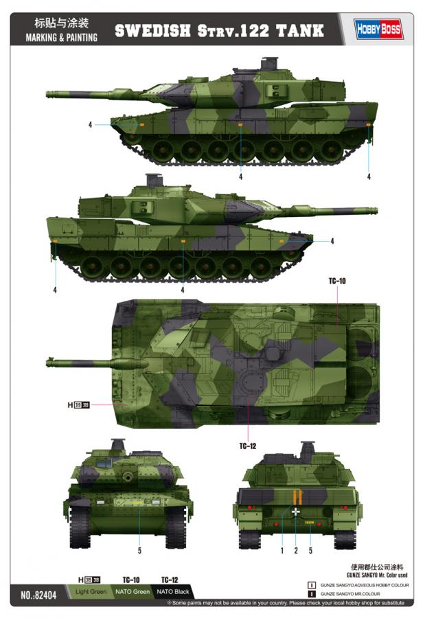 1:35 Swedish Strv.122  Tank