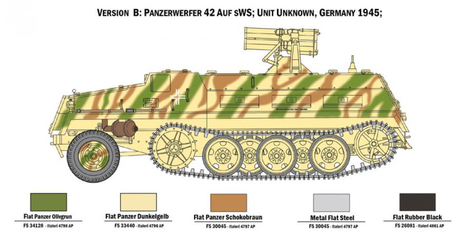 Italeri 1:35 15 CM PANZERWERFER 42 AUF SWS