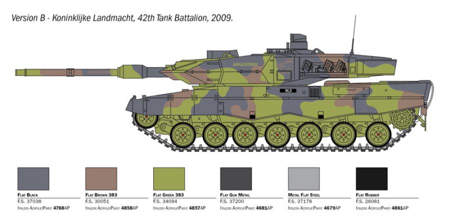 Italeri 1:35 LEOPARD 2A6 (Suomi siirtokuvilla) pienoismalli
