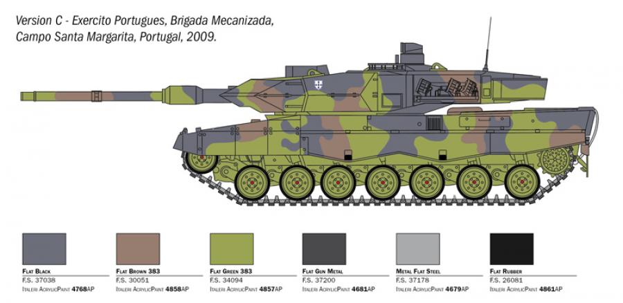 Italeri 1:35 LEOPARD 2A6 (Suomi siirtokuvilla) pienoismalli