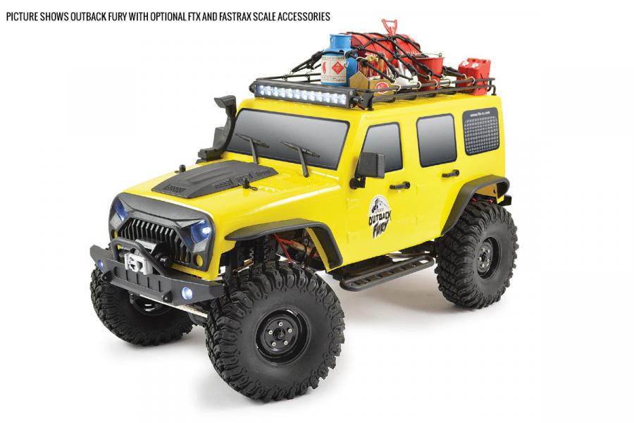 FTX Outback Fury 4x4 RTR 1:10 Trail Crawler RC-auto + akku ja laturi FTX5579